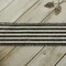 2 1/2" Wired Ribbon Black/Off-White Narrow Farmhouse Stripes Burlap - 10 Yards